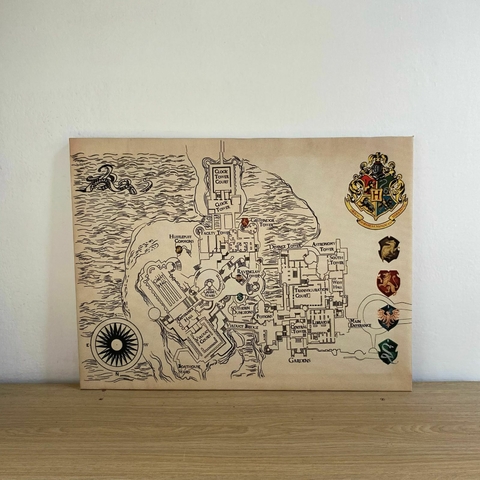 Cuadro Decorativo Harry Potter Mapa - comprar online
