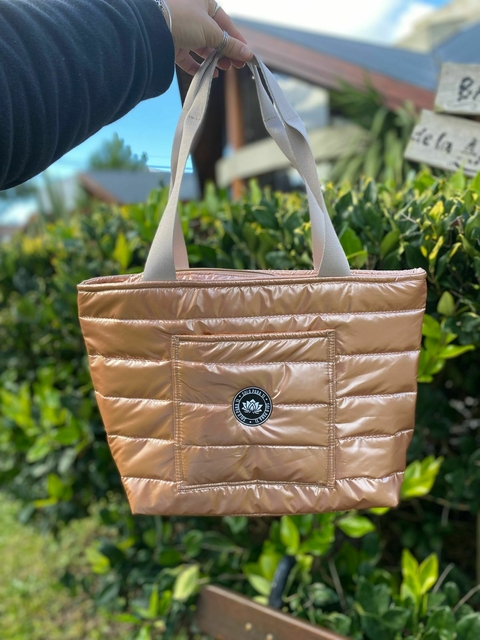 Bolso Puffer Sicilia Bronce - comprar online