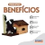 Arranhador Fit House em Pelúcia e Sisal 70x36x55cm - comprar online