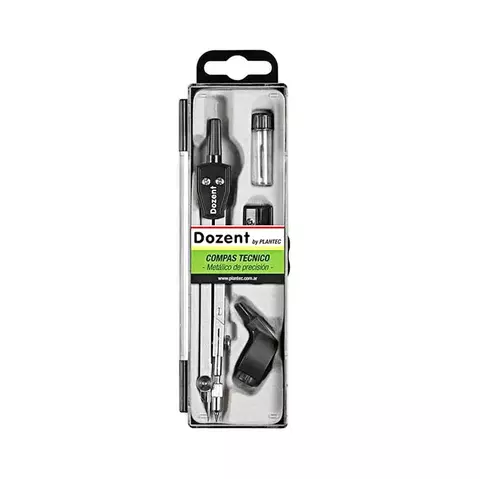 Compás técnico Dozent con adaptador. Plantec.