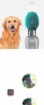 Garrafa de água para cães portáteis, 800ml, cachorros grandes, animais de vis na internet
