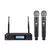 Microfone profissional para Show de Karaokê, UHF e VHF - comprar online