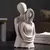 Escultura figura casal abstrato estilo nórdico, Arte Moderna. - loja online