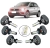 Kit lâmpadas Ultra Led Farol Alto H7 Baixo H1 e Milha H3 para GOL G3 2001 2002 2003 2004 2005