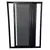 PORTA DE CORRER COM 3 FOLHAS - ( 1VENEZ. VENTILADA - 1 VENEZ. CEGA - 1 VIDRO ) - LINHA SUPREMA