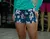 Short feminino elastano ESTAMPADO