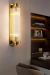 Arandela Interna Dourado Vidro Cristal 60 cm Sala Bet35
