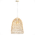 Pendente Rattan Em Fibra Natural Vime Bancada Sala E27 Nat72 - comprar online