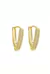 Brinco Argolinha Triangular (Banho 18K) - comprar online