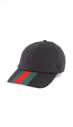 Boné Gucci faixa frontal preto