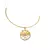 Choker Aro e Pingente Duo Banhado a Ouro 18k