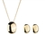 Conjunto Corrente Veneziana com Pingente Oval Liso na internet