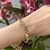 Imagem do Pulseira Bracelete Gratidão 69mm Zamak banhado com verniz italiano