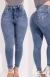 Super Lipo 180 Marmorizada Mamacita Jeans com Cinta Embutida