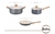 Batería de aluminio - 5 piezas - gris - comprar online