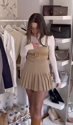 Top con cinturon Zara