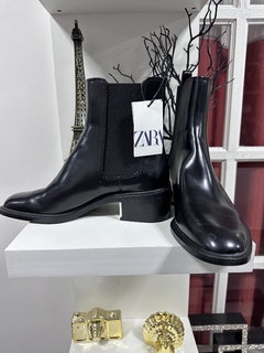 Botines Zara taco metálico - comprar en línea