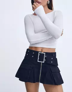Mini Falda Cargo Bershka en internet