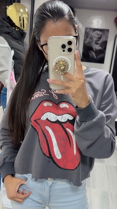 Sudadera crop The Rolling Stones Lefties
