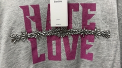 Sudadera Bershka Hate Love pedreria - EuroFashionOnline