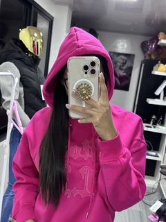 Sudadera Oversize Bershka Fucsia - comprar en línea