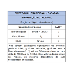 Molho de Pimenta Sweet Chilli Tradicional 385g - Bombay - comprar online