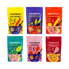 Kit com 6 Pacotes de Sopas Sortidas - Mexidona