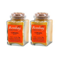 Kit com 2 Vidros de Cúrcuma em pó 75g - Bombay