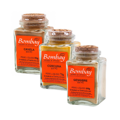 Kit Canela, Cúrcuma e Gengibre - Bombay