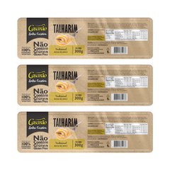 Kit 3 Pacotes de Talharim Tradicional Sem Glúten de 300g cada - Casarão