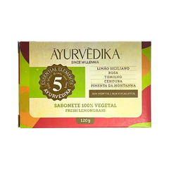 Sabonete 100% Vegetal Fresh Lemongrass 120g - Ayurvedika - comprar online