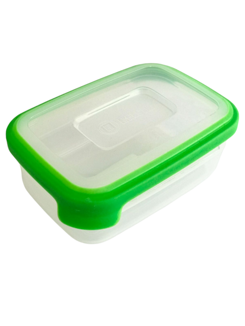 POTE RETANGULAR 1000ML VERDE INCOLOR