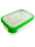 POTE RETANGULAR 1000ML VERDE INCOLOR