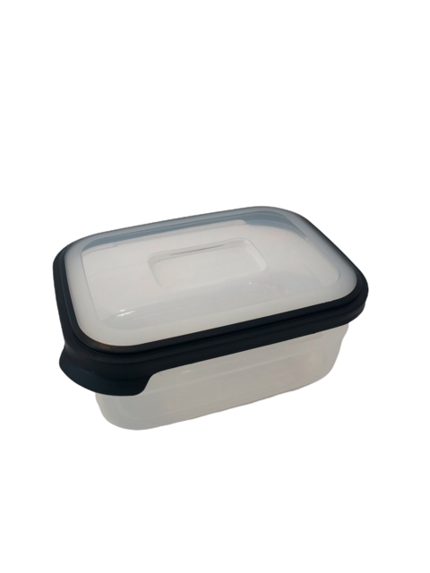 POTE RETANGULAR 1000ML FUME INCOLOR