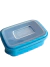 POTE RETANGULAR 500ML AZUL INCOLOR