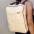 MOCHILA COURO PÉROLA/EUCATEX CAFÉ GRANDE - comprar online
