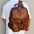 MOCHILA COURO FÓSSIL CARAMELO - comprar online