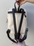 MOCHILA COURO PÉROLA/EUCATEX CAFÉ - comprar online