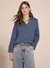 LE LIS BLANC - BLUSA LAURA AZUL MEDIO M