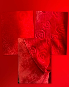 Polar 3D corazones rojos