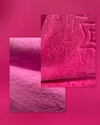 Polar 3D estrellas grandes rosa oscuro