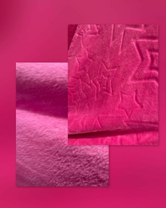 Polar 3D estrellas grandes rosa oscuro