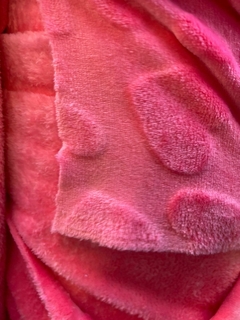 Polar 3D corazones rosas chicos - OASIS TEXTIL