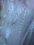 Organza plateada 3D rayas y lunares plateados - comprar online