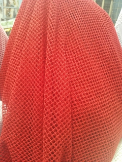 crochet rojo diseño red