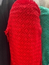 crochet rojo rombo