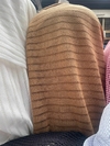 crochet beige diseño lineal