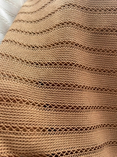 crochet beige diseño lineal en internet