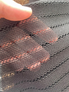 crochet negro diseño lineal - comprar online