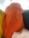 crochet naranja diseño circolar